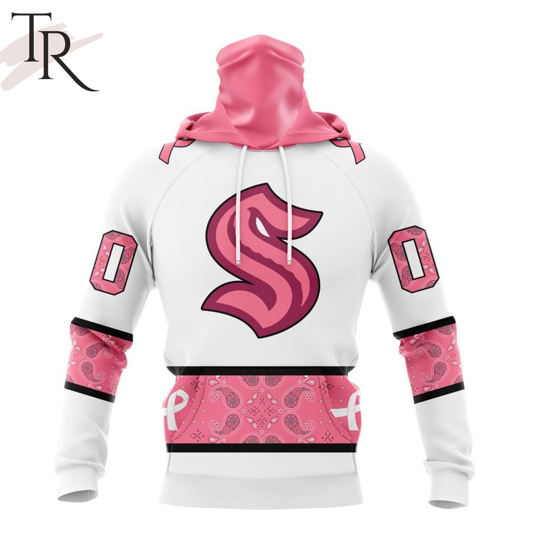 New 2025 NEW] Personalized NHL Seattle Kraken In Classic Style With Paisley! IN OCTOBER WE WEAR PINK BREAST CANCER Custom Hoodie - Image 4